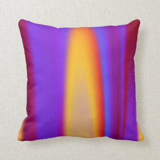Colorful Flame Throw Pillow