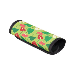 Colorful flamingo flowers pattern luggage handle wrap