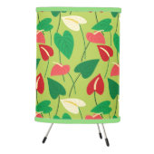 Colorful flamingo flowers pattern tripod lamp (Right)