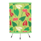 Colorful flamingo flowers pattern tripod lamp (Back)