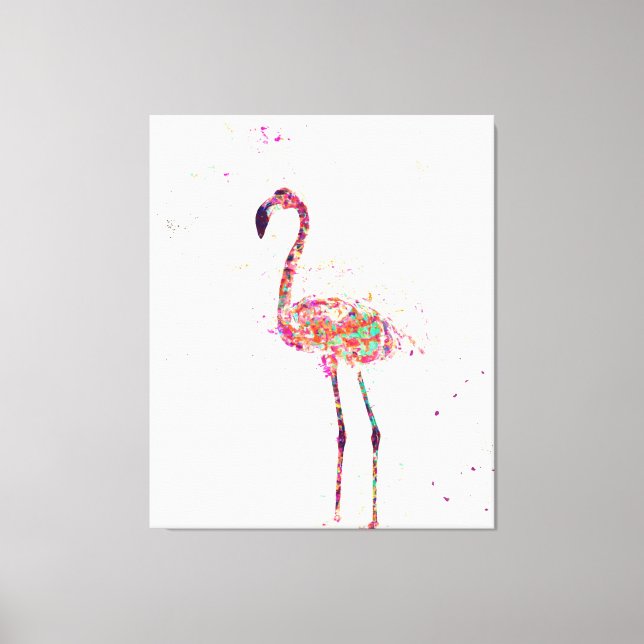 Colorful Flamingo Print Art Gift Lover (Front)