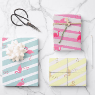 Colorful Flamingo Wrapping Paper