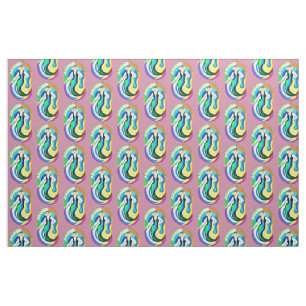 Colorful Flapper Mermaid Thunder_Cove  Fabric