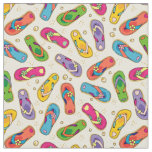 Colorful Flip Flop Pattern Fabric