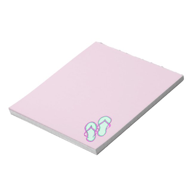 Colorful Flip Flops 1 Notepad (Rotated)
