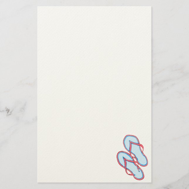 Colorful Flip Flops 3 Stationery (Front)