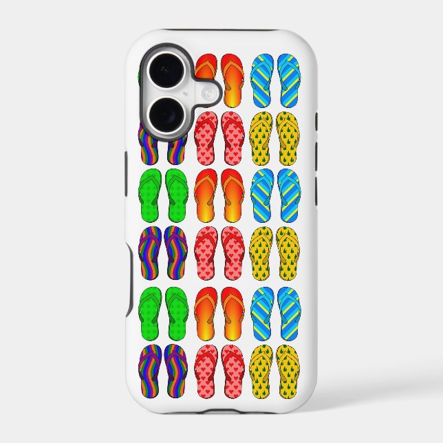 Colorful Flip Flops Fun Beach Theme iPhone 5 Case (Back)