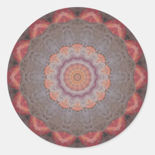 Colorful Floor Tiles Kaleidoscope 12 Classic Round Sticker