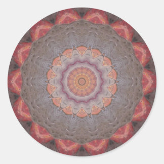 Colorful Floor Tiles Kaleidoscope 12 Classic Round Sticker