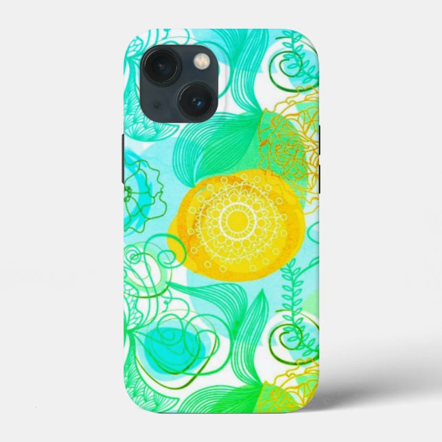 Colorful floral abstract case (Back)