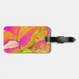 Colorful Floral Abstract Luggage Tag