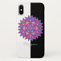 Colorful floral Abstract pattern iPhone XS Case