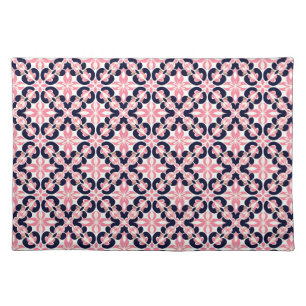 Colorful Floral Abstract Pattern Cloth Placemat