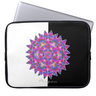 Colorful floral Abstract pattern Computer Sleeve