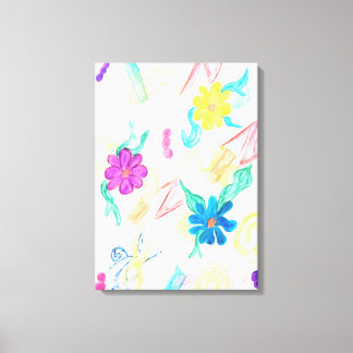 Colorful Floral Abstraction Canvas Print