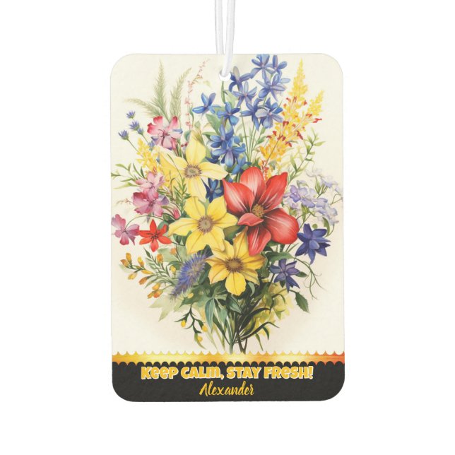 Colorful floral air freshener (Back)