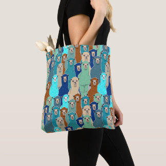 Colorful Floral Alpaca Tote