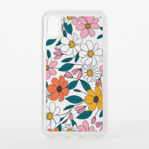 colorful floral art speck iPhone XS max case
