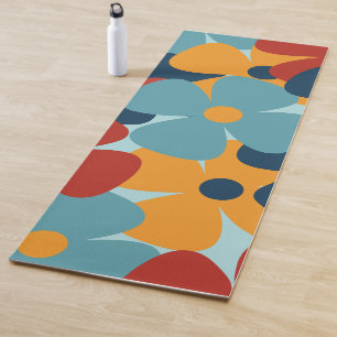 Colorful Floral  B Yoga Mat