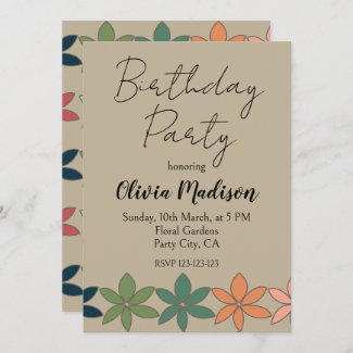 Colorful Floral Birthday Party