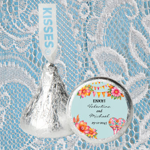 Colorful Floral Blue Fiesta Mexican Wedding Favors