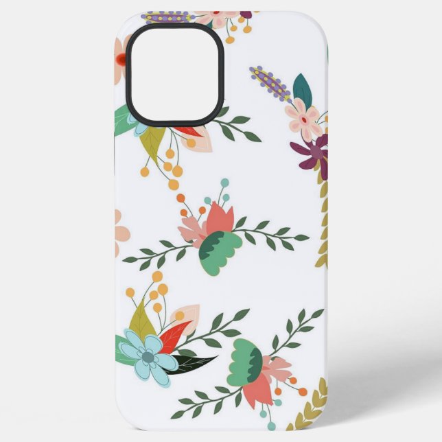 COLORFUL FLORAL BOTANICAL PATTERN IPHONE CASE (Back)