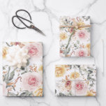 Colorful Floral Botanical Watercolor Pattern Wrapping Paper Sheets<br><div class="desc">Garden  colorful flowers pattern wrapping papers</div>
