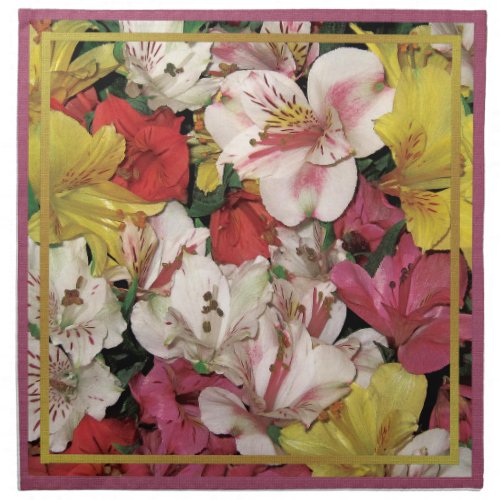 Colorful Floral Bouquet American MoJo Napkins