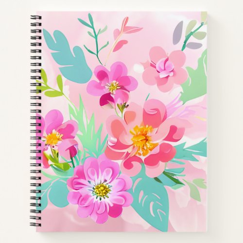 Colorful Floral Bouquet  Notebook