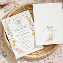 Colorful Floral Bridal Tea Party