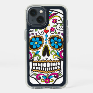 Colorful Floral Candy Skull Speck iPhone 13 Case
