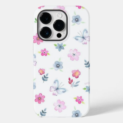Colorful floral Case_Mate iPhone 14 pro case