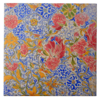 Colorful Floral Ceramic Tile
