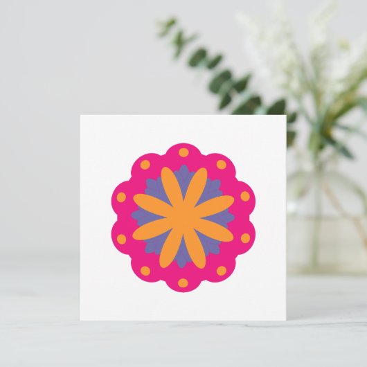 colorful floral circle shapes (Standing Front)