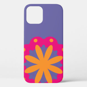 colorful floral circle shapes iPhone 12 pro case
