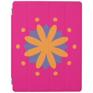 colorful floral circle shapes iPad smart cover