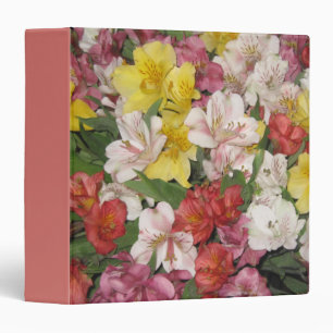 Colorful Floral Design Binder