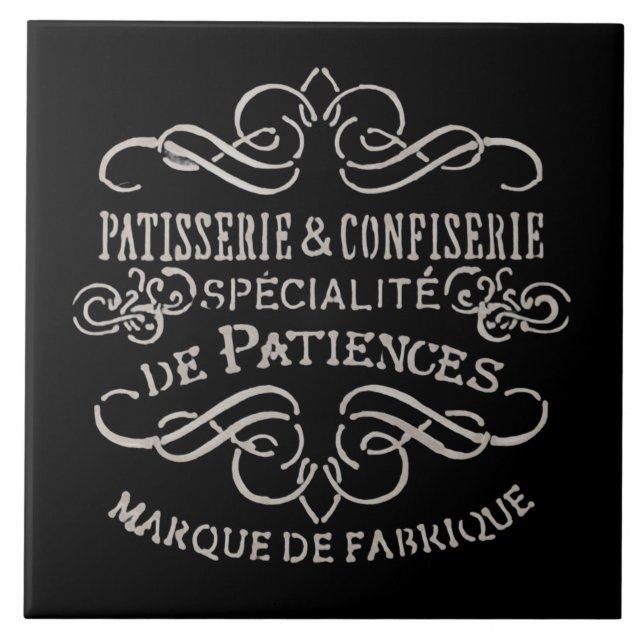 Colorful floral design ceramic tile (Front)