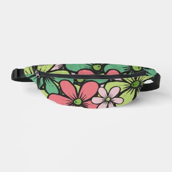 Colorful Floral Design Fanny Pack by SjasisDesignSpace at Zazzle