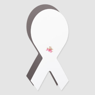 Colorful floral design featuring pink and red rose car magnet