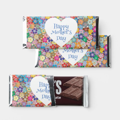 Colorful Floral Design Hershey Bar Favors