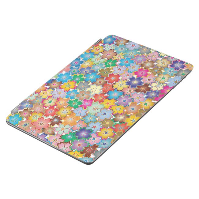Colorful Floral Design iPad Cover