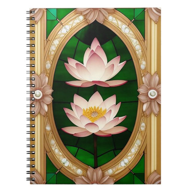 Colorful Floral Design Notebook (Front)