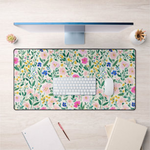 Colorful Floral Desk Mat