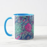 Colorful Floral Doodle Pattern Mug