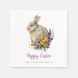 Colorful Floral Easter Napkins
