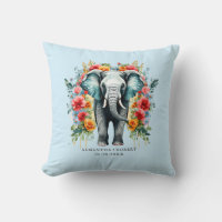 Colorful Floral Elephant