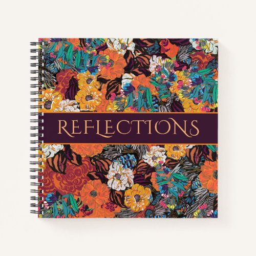 Colorful Floral Extravaganza Notebook