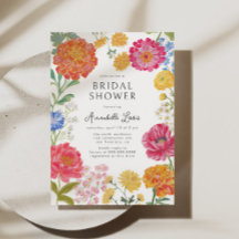Colorful Floral Garden Bridal Shower