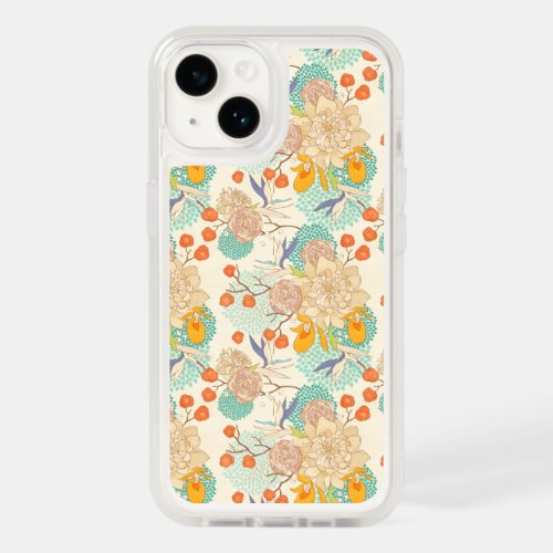 Colorful Floral Garden Pattern OtterBox iPhone 14 Case
